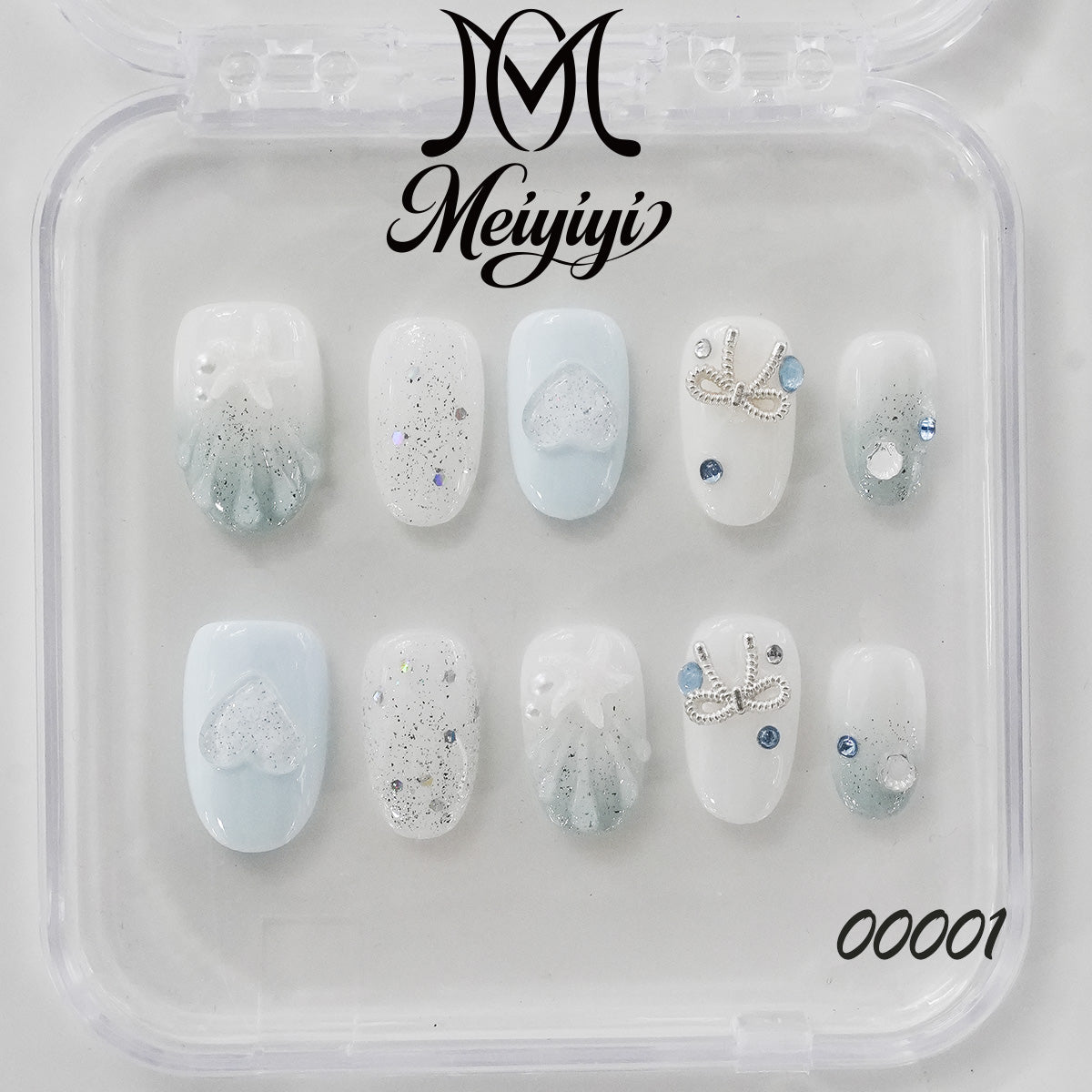 00001-MYY's designer original high-end design customized luxury hand-painted wearable nail art