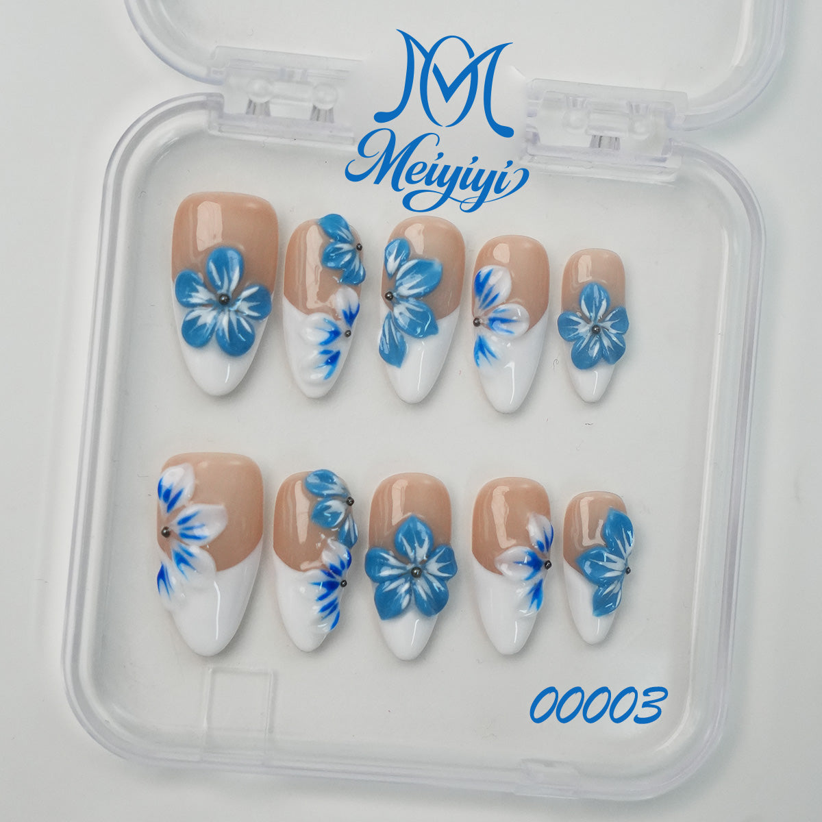00003-MYY's designer original high-end design customized luxury hand-painted wearable nail art