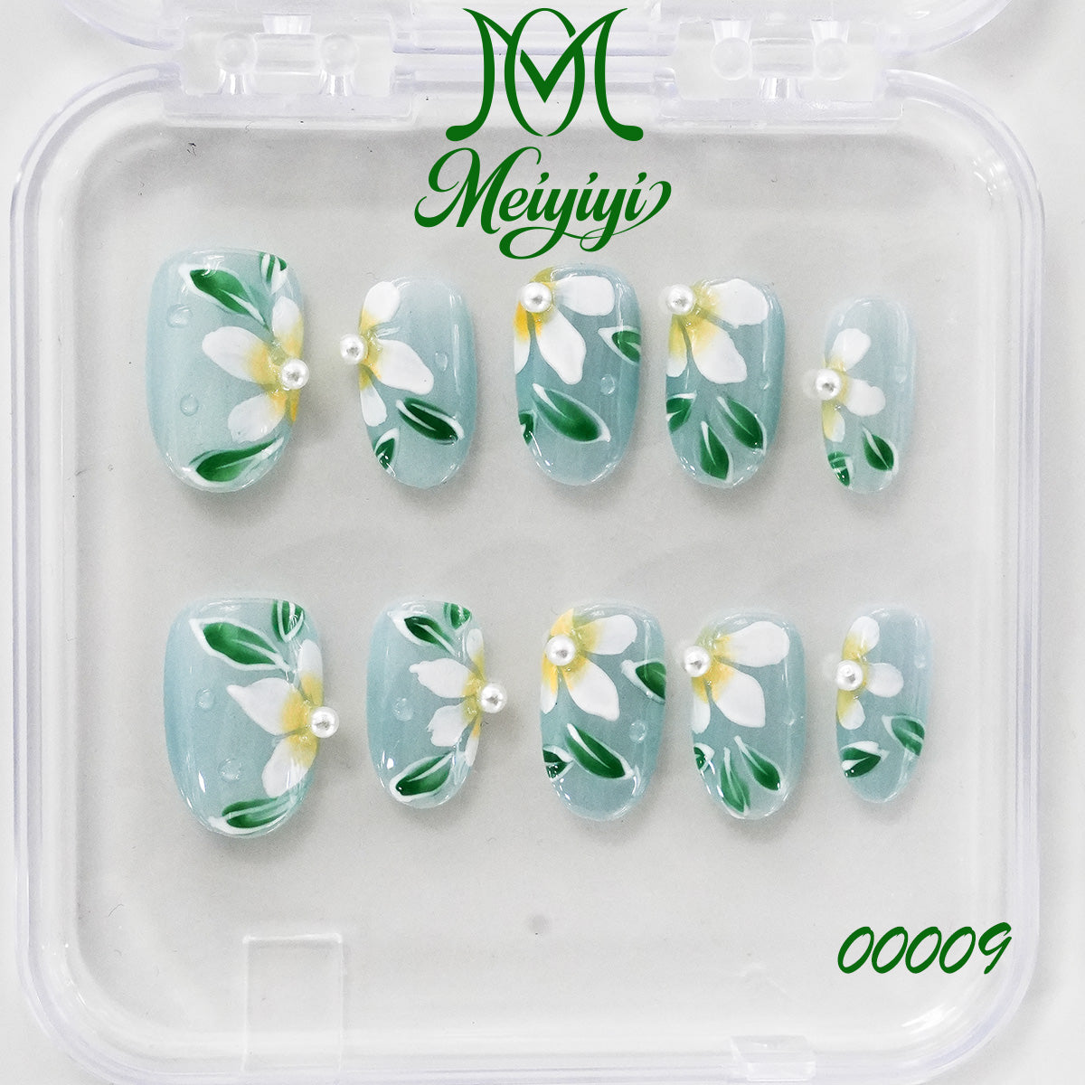00009-MYY's designer original high-end design customized luxury hand-painted wearable nail art