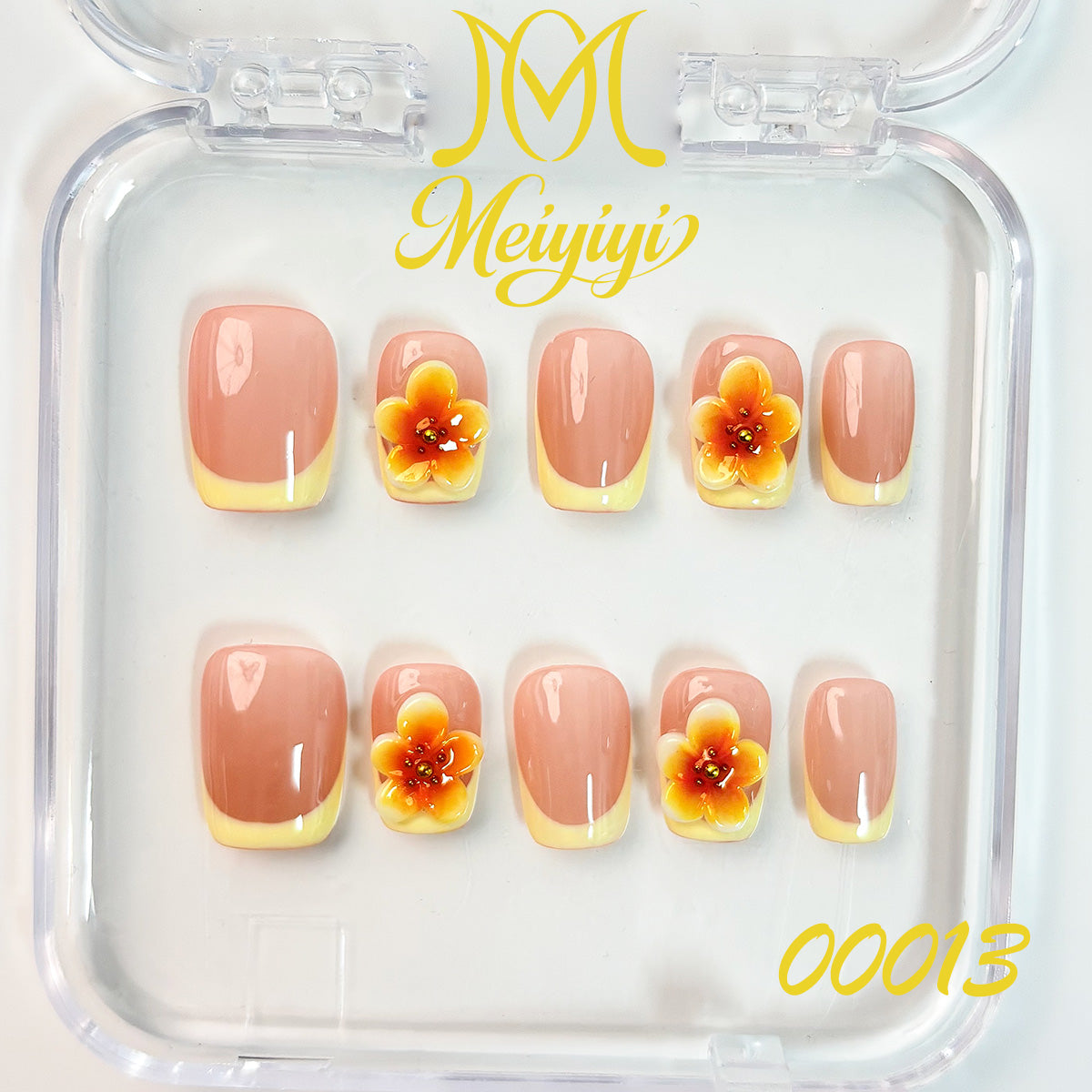00013-MYY's designer original high-end design customized luxury hand-painted wearable nail art