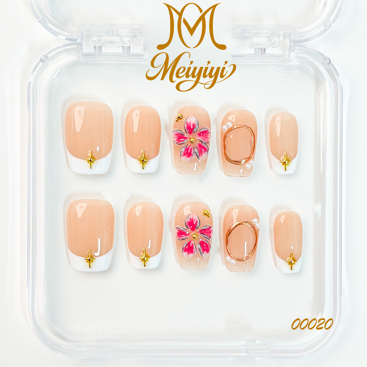 00020-MYY's designer original high-end design customized luxury hand-painted wearable nail art