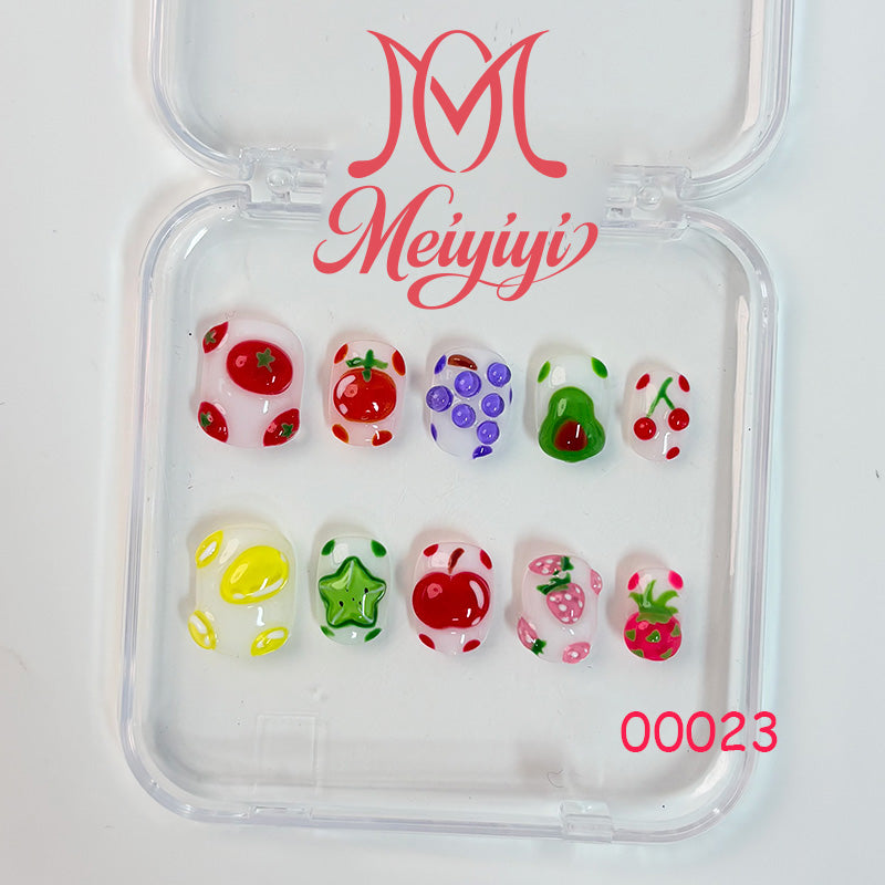 00023-MYY's designer original high-end design customized luxury hand-painted wearable nail art