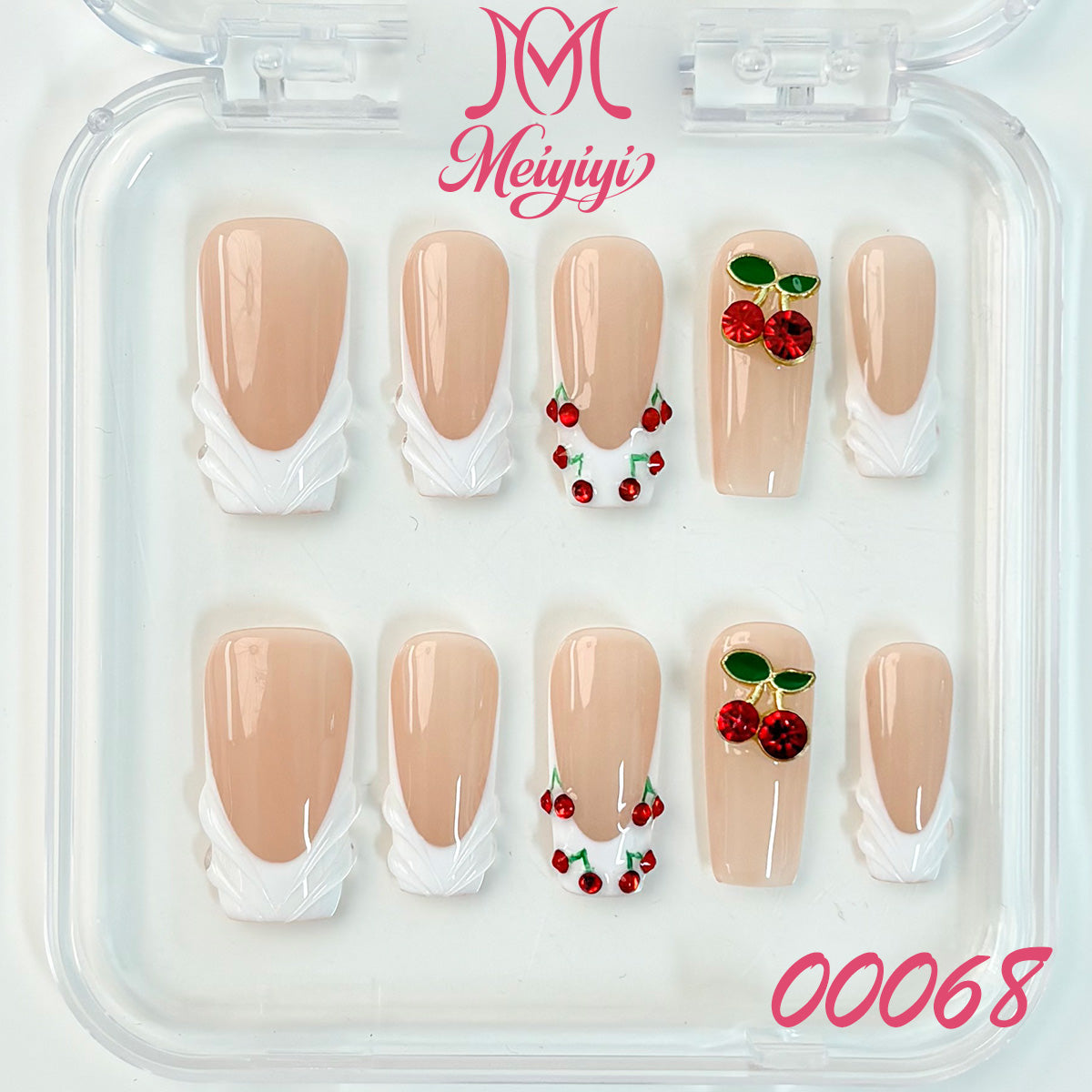 00068-MYY's designer original high-end design customized luxury hand-painted wearable nail art