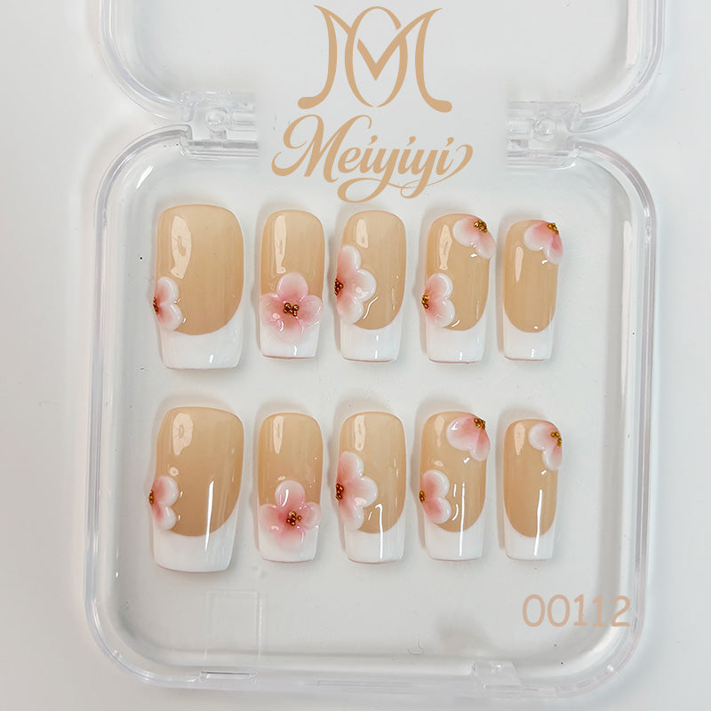 00112-MYY's designer original high-end design customized luxury hand-painted wearable nail art