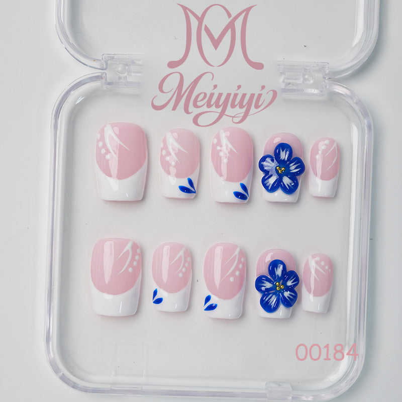 00619-MYY's designer original high-end design customized luxury hand-painted wearable nail art
