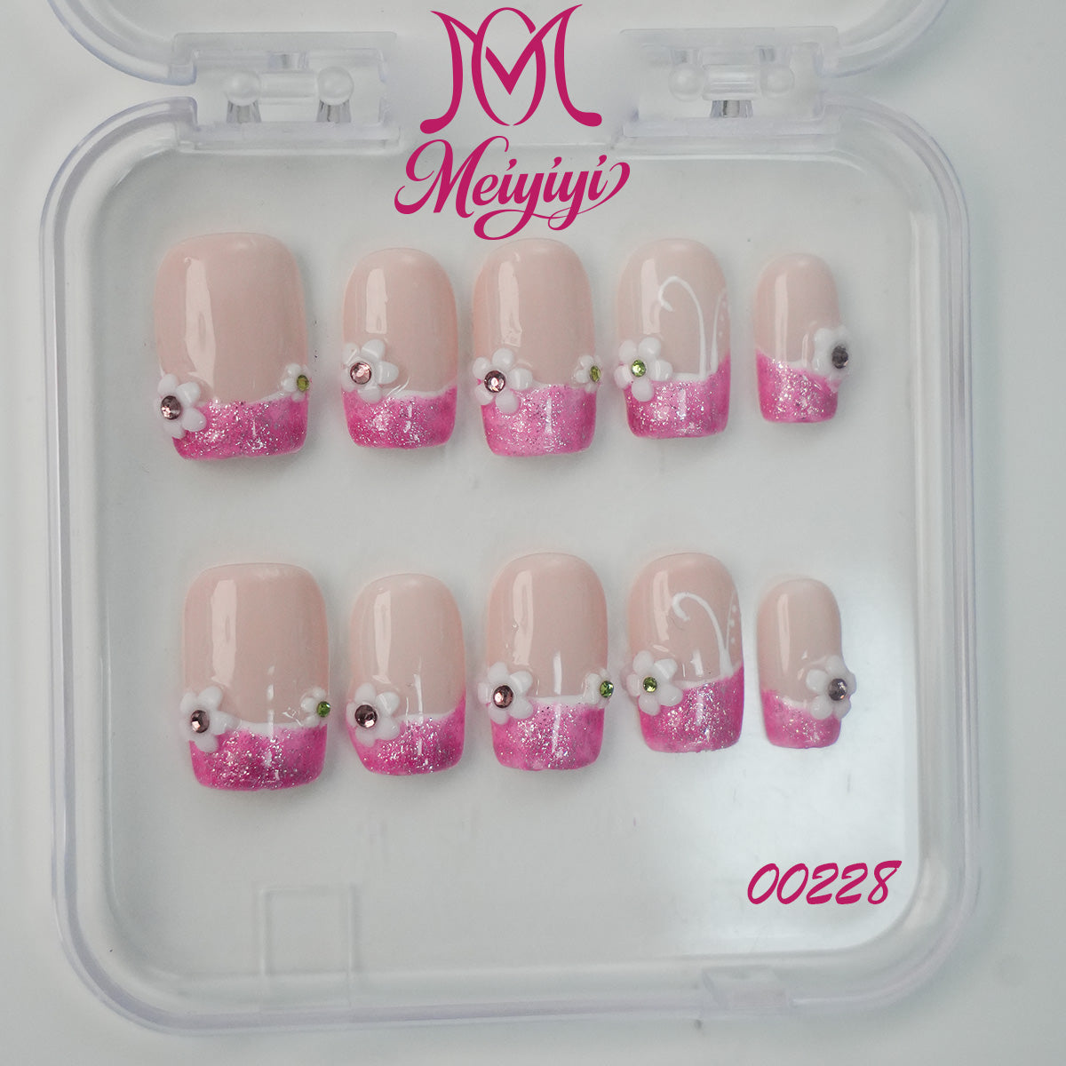 00228-MYY's designer original high-end design customized luxury hand-painted wearable nail art