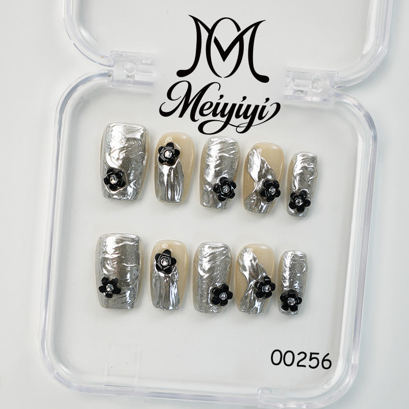 00256-MYY's designer original high-end design customized luxury hand-painted wearable nail art