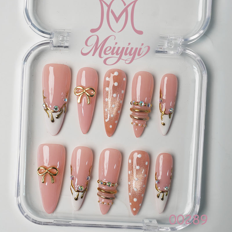 00289-MYY's designer original high-end design customized luxury hand-painted wearable nail art