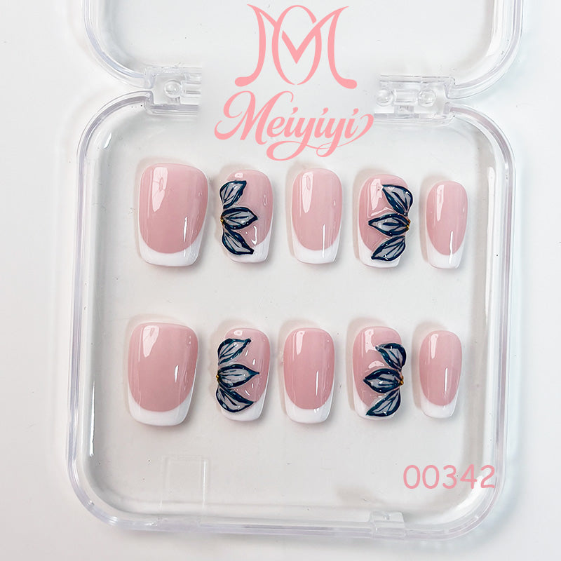 00342-MYY's designer original high-end design customized luxury hand-painted wearable nail art