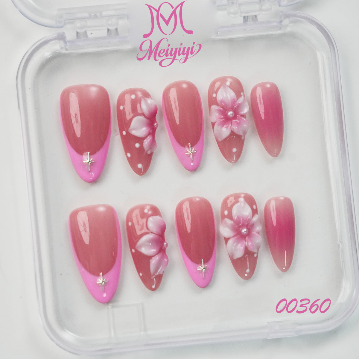 00360-MYY's designer original high-end design customized luxury hand-painted wearable nail art