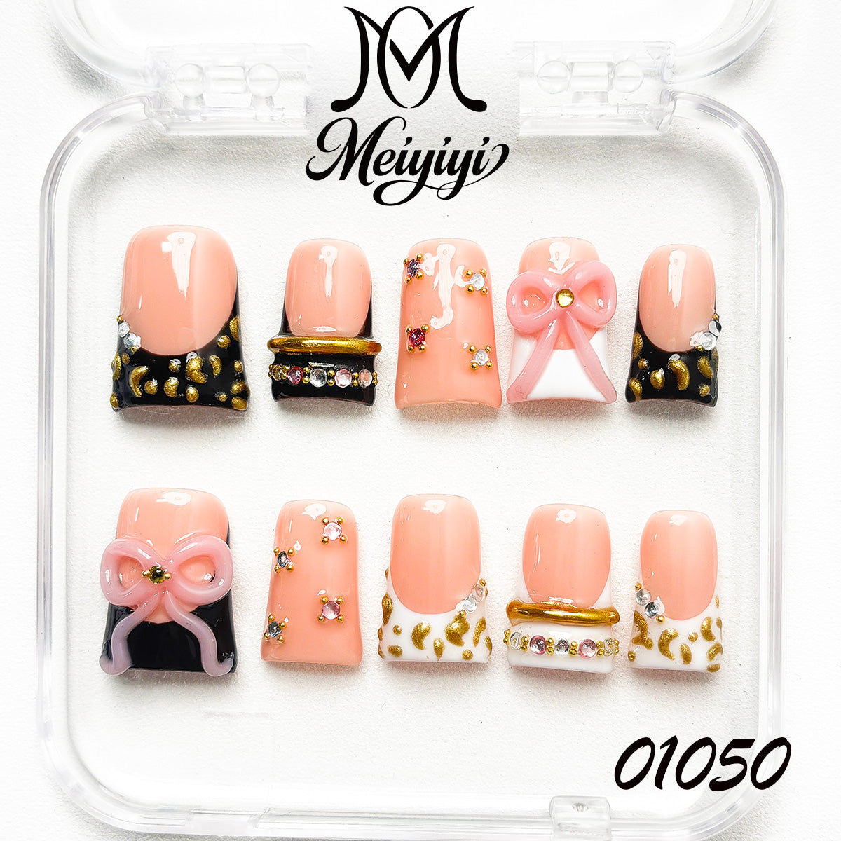 01050-MYY's designer original high-end design customized luxury hand-painted wearable nail art