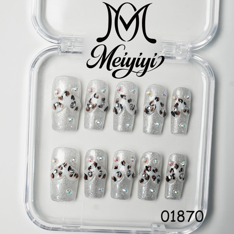 01870-MYY's designer original high-end design customized luxury hand-painted wearable nail art
