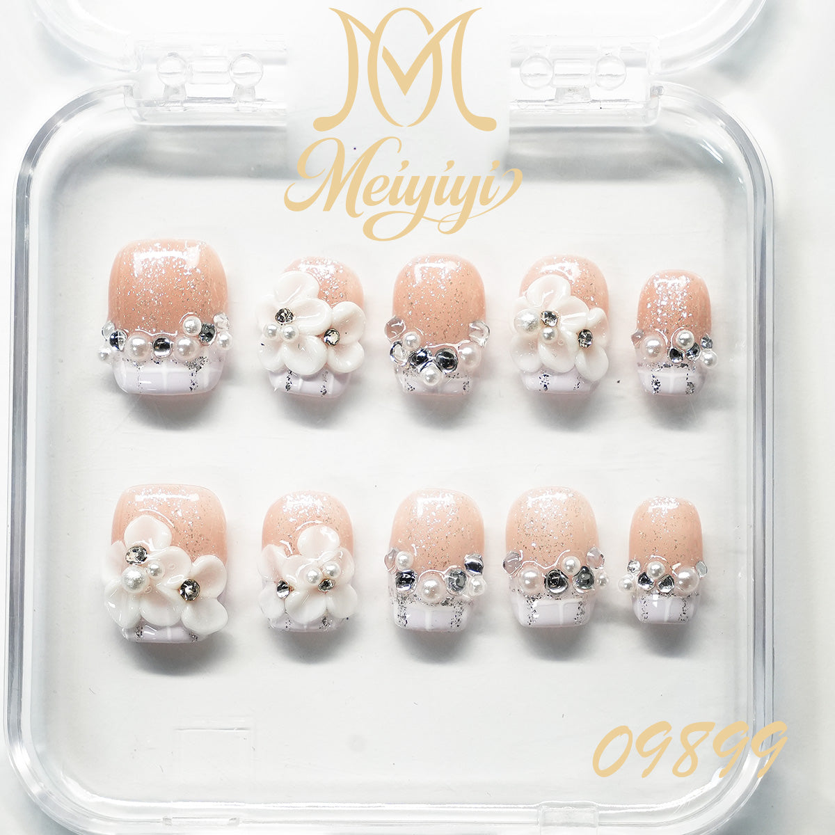 09899-MYY's designer original high-end design customized luxury hand-painted wearable nail art