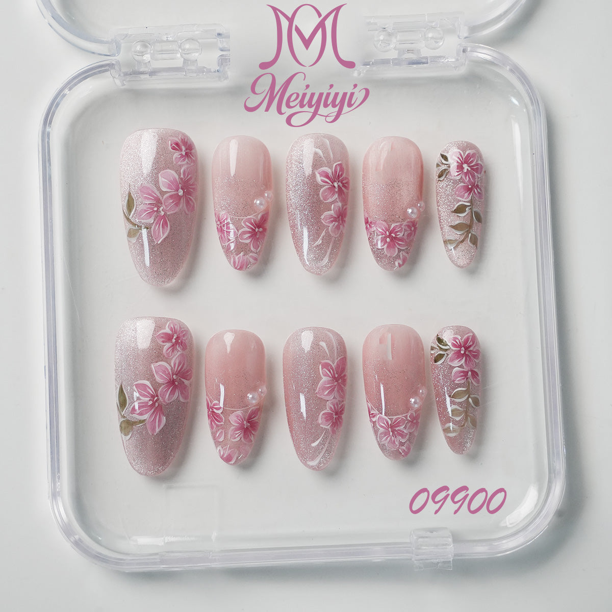 09900-MYY's designer original high-end design customized luxury hand-painted wearable nail art