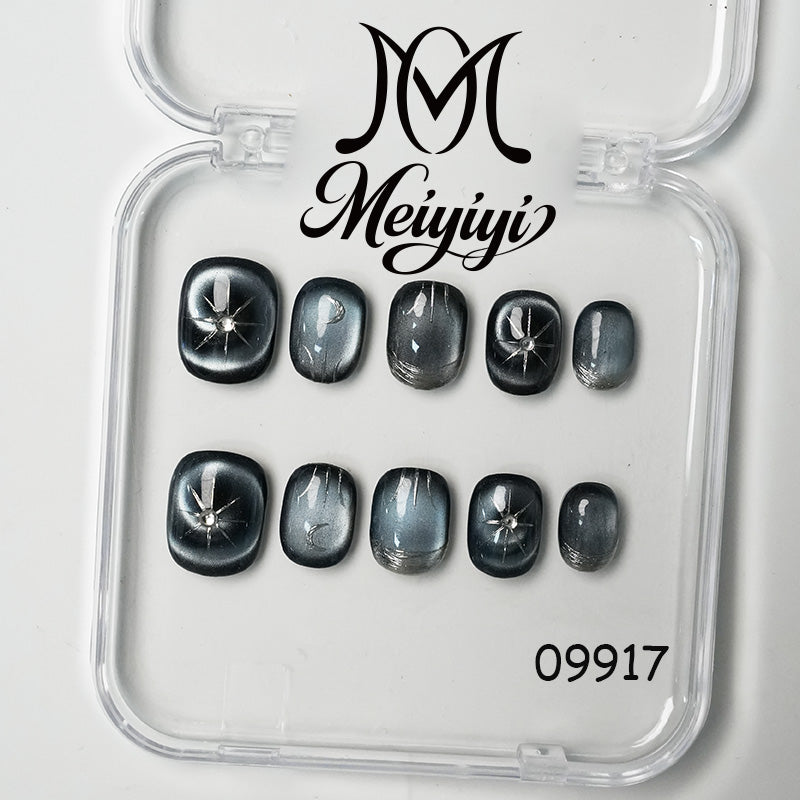 09917-MYY's designer original high-end design customized luxury hand-painted wearable nail art