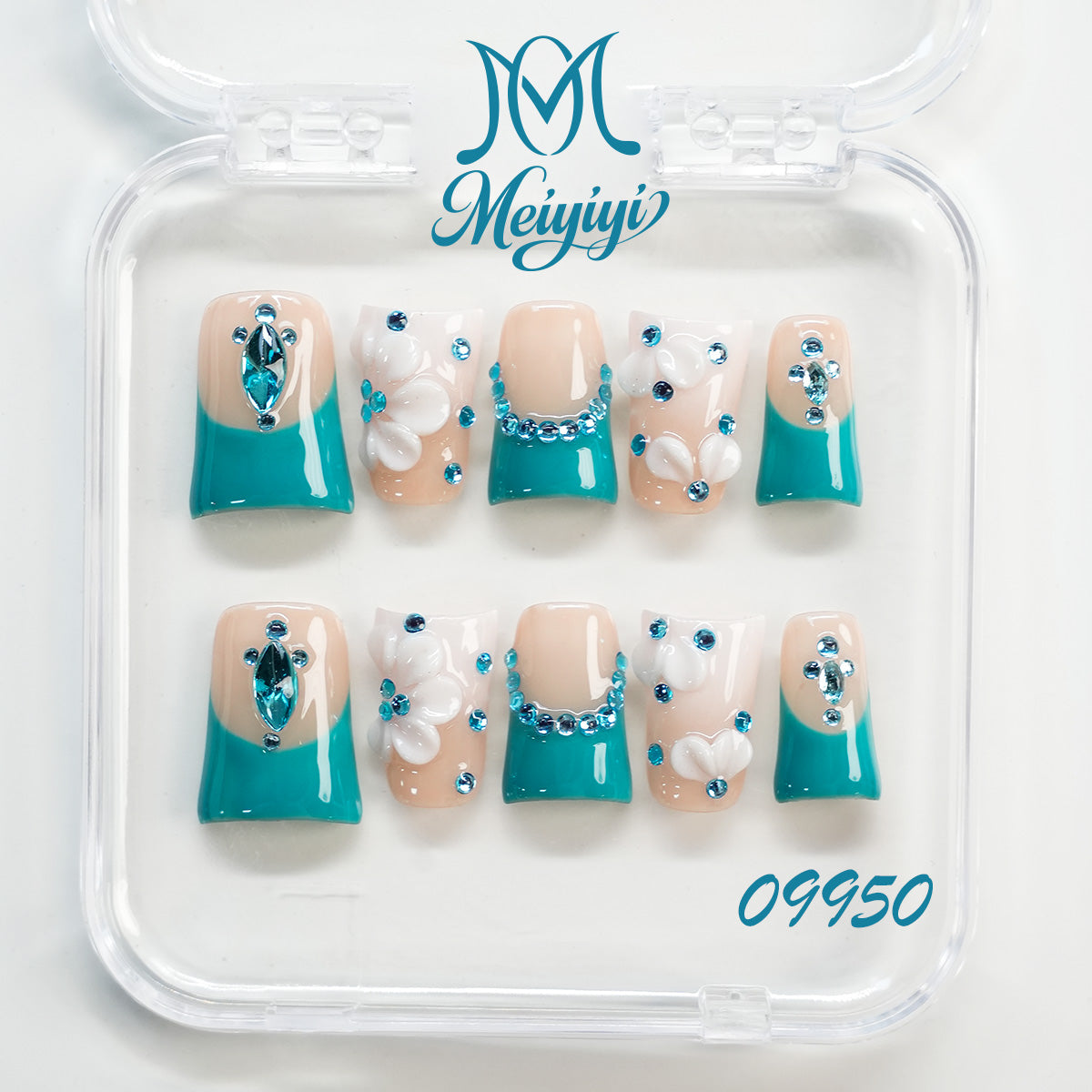 09950-MYY's designer original high-end design customized luxury hand-painted wearable nail art