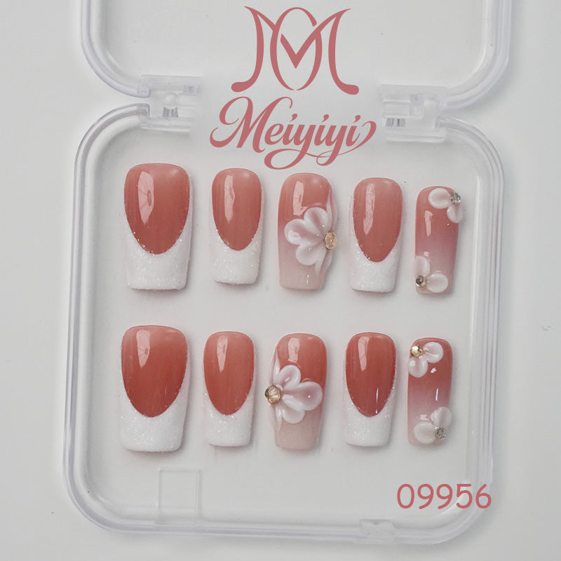 09956-MYY's designer original high-end design customized luxury hand-painted wearable nail art