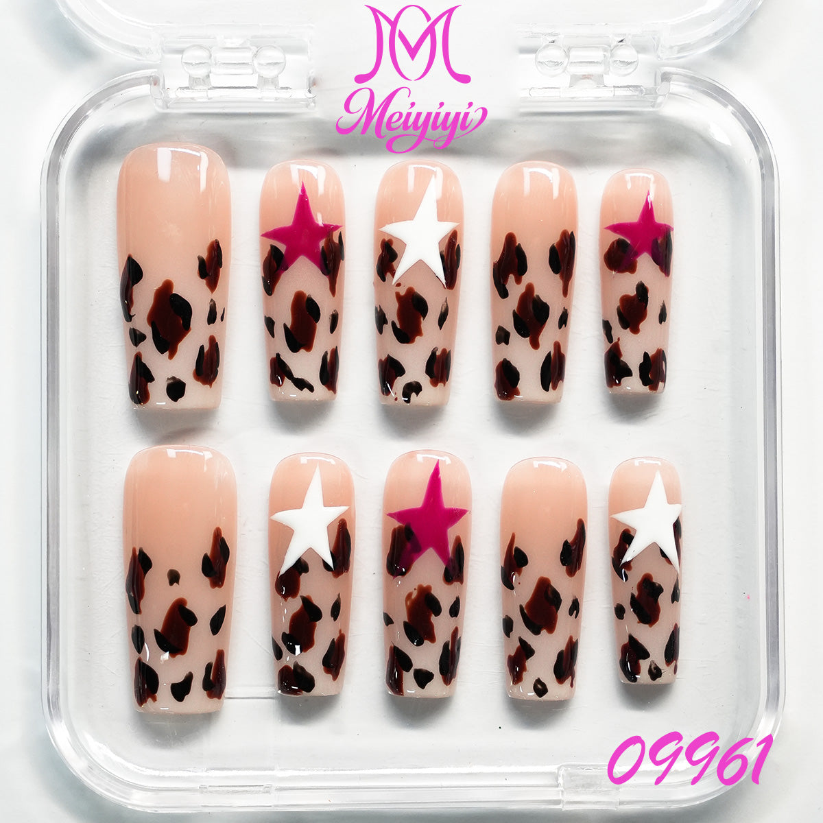 09961-MYY's designer original high-end design customized luxury hand-painted wearable nail art