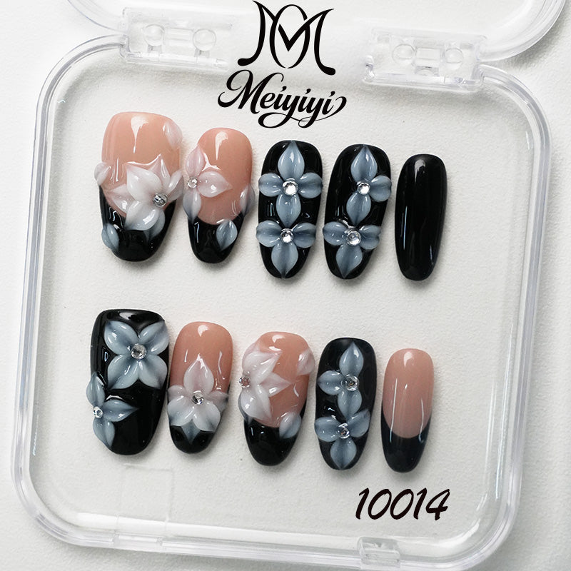 10014-MYY's designer original high-end design customized luxury hand-painted wearable nail art