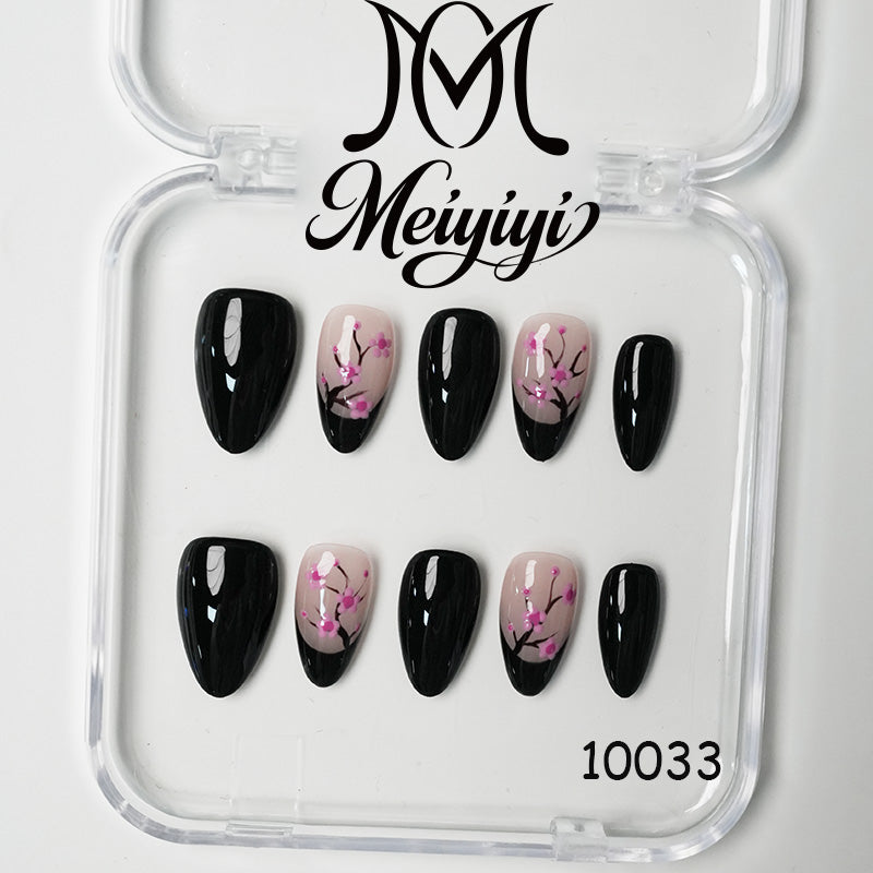 10033-MYY's designer original high-end design customized luxury hand-painted wearable nail art
