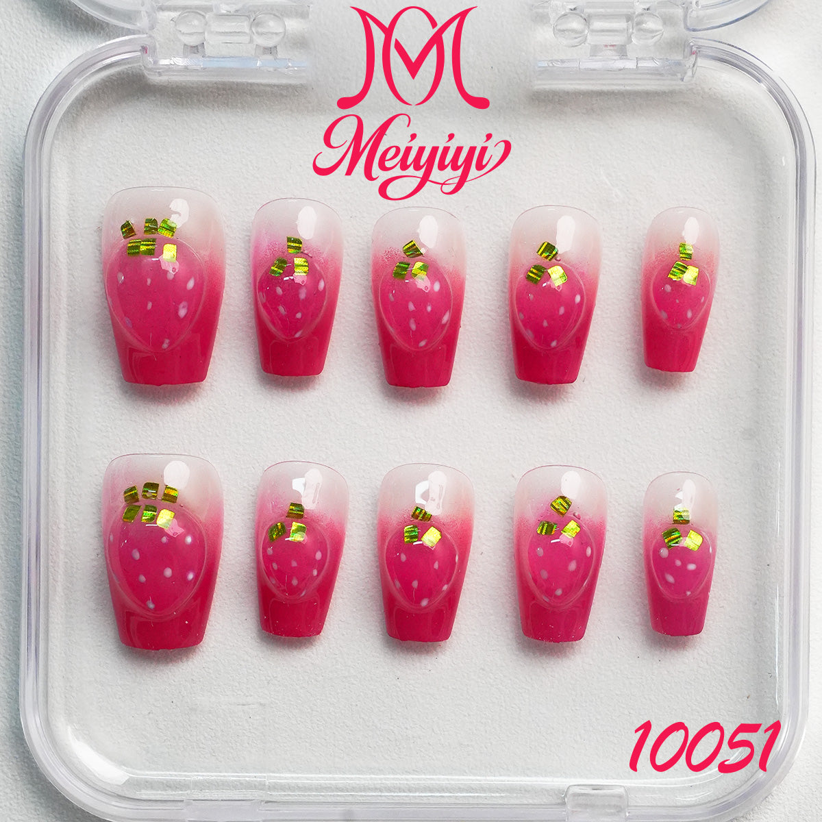 10051-MYY's designer original high-end design customized luxury hand-painted wearable nail art
