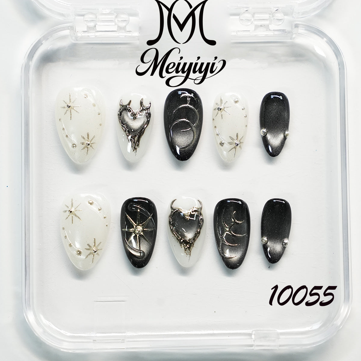 10055-MYY's designer original high-end design customized luxury hand-painted wearable nail art