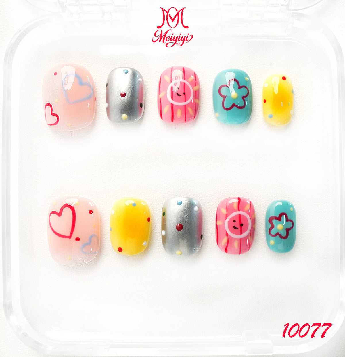 10077-MYY's designer original high-end design customized luxury hand-painted wearable nail art