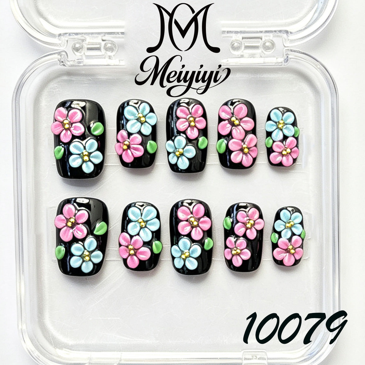 10079-MYY's designer original high-end design customized luxury hand-painted wearable nail art