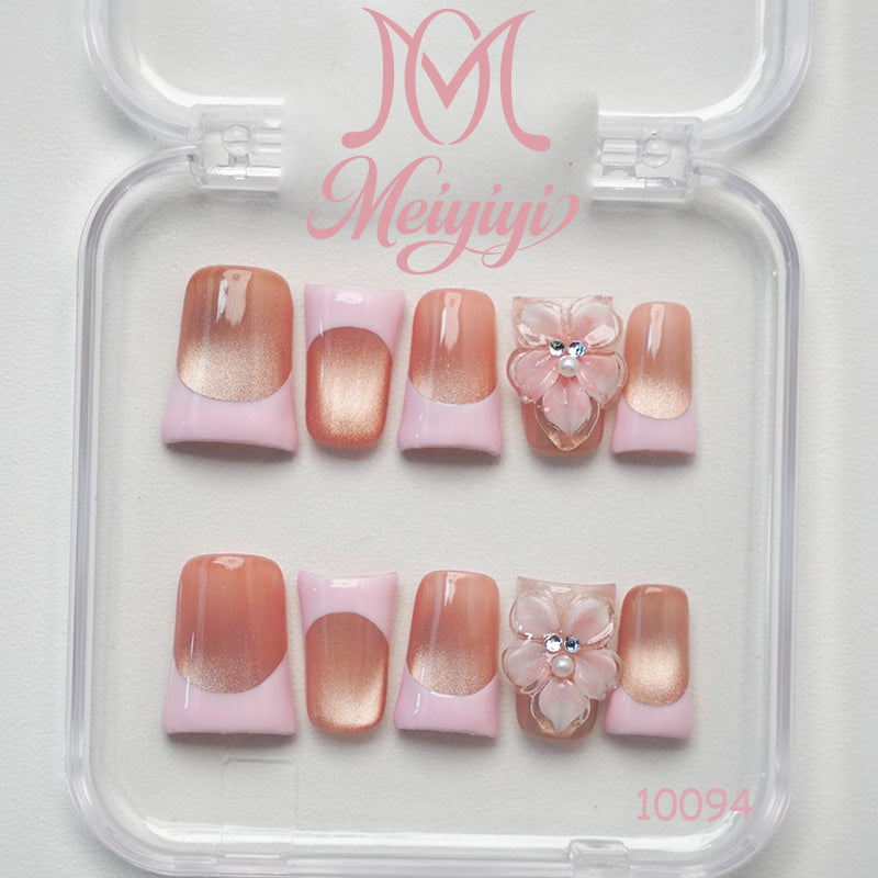 10094-MYY's designer original high-end design customized luxury hand-painted wearable nail art