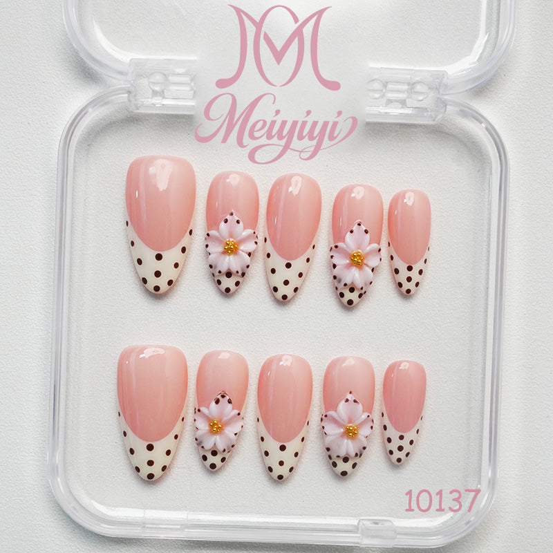 10137-MYY's designer original high-end design customized luxury hand-painted wearable nail art