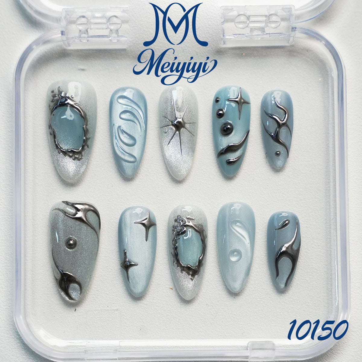 10150-MYY's designer original high-end design customized luxury hand-painted wearable nail art