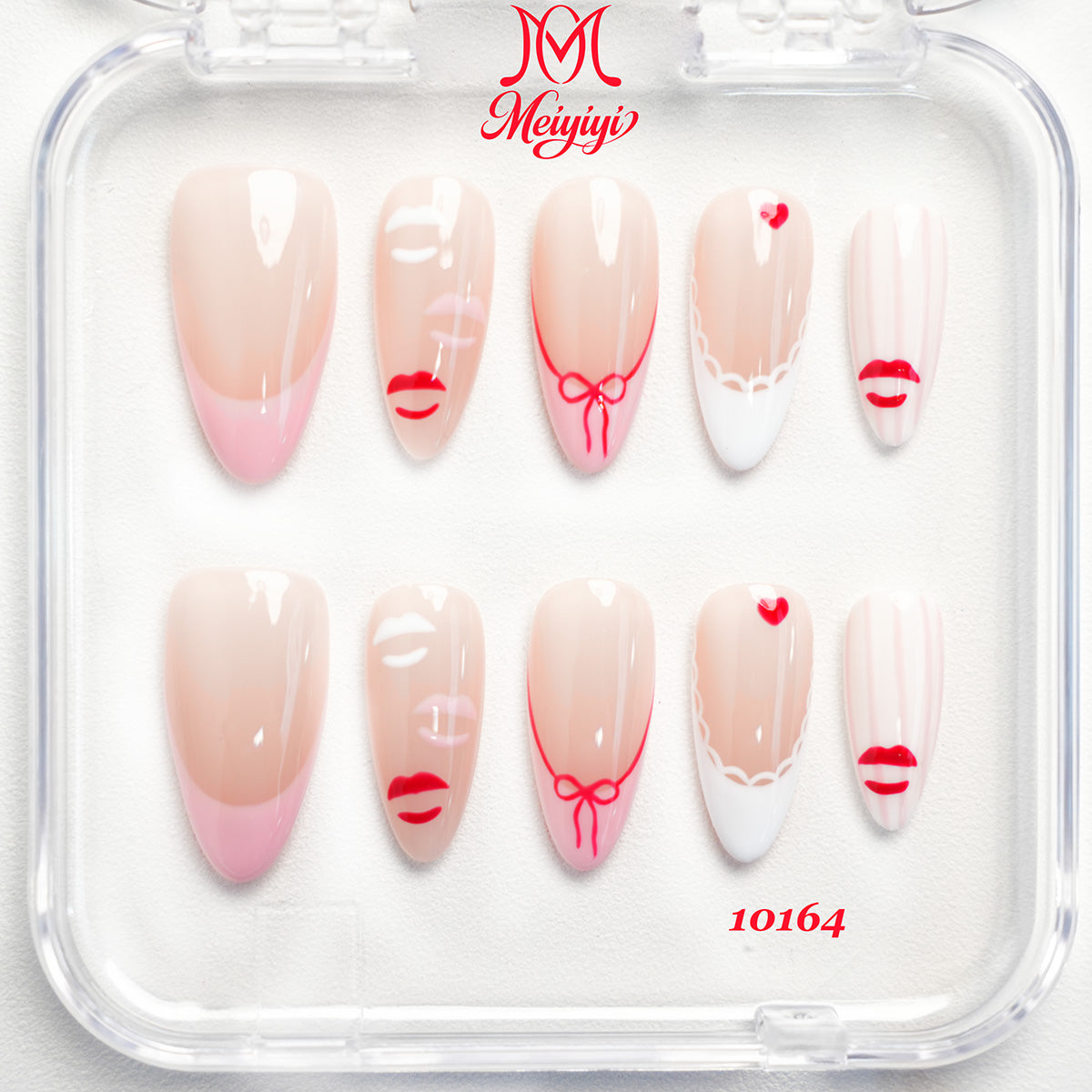10164-MYY's designer original high-end design customized luxury hand-painted wearable nail art