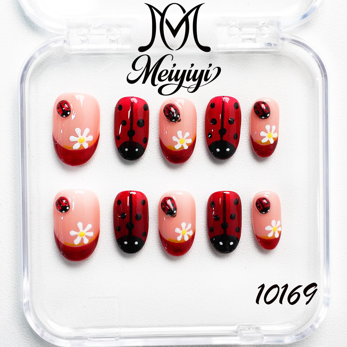 10169-MYY's designer original high-end design customized luxury hand-painted wearable nail art