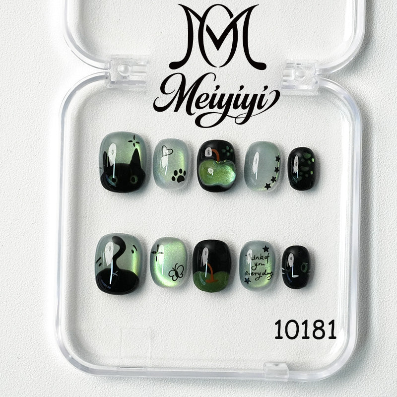 10181-MYY's designer original high-end design customized luxury hand-painted wearable nail art