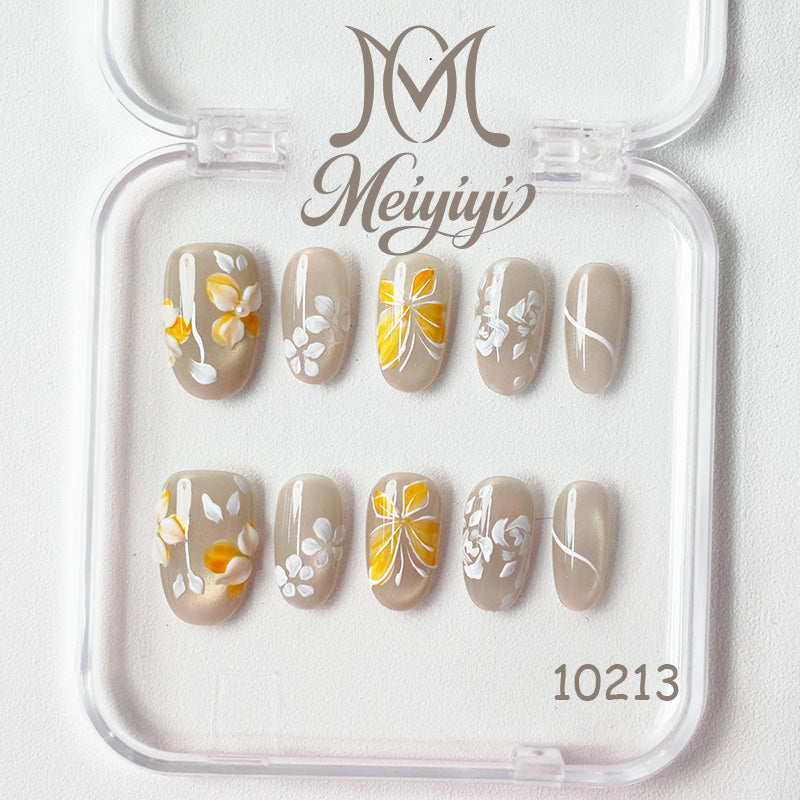 10213-MYY's designer original high-end design customized luxury hand-painted wearable nail art