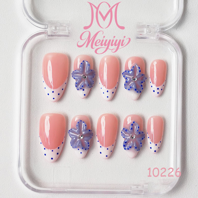 10226-MYY's designer original high-end design customized luxury hand-painted wearable nail art