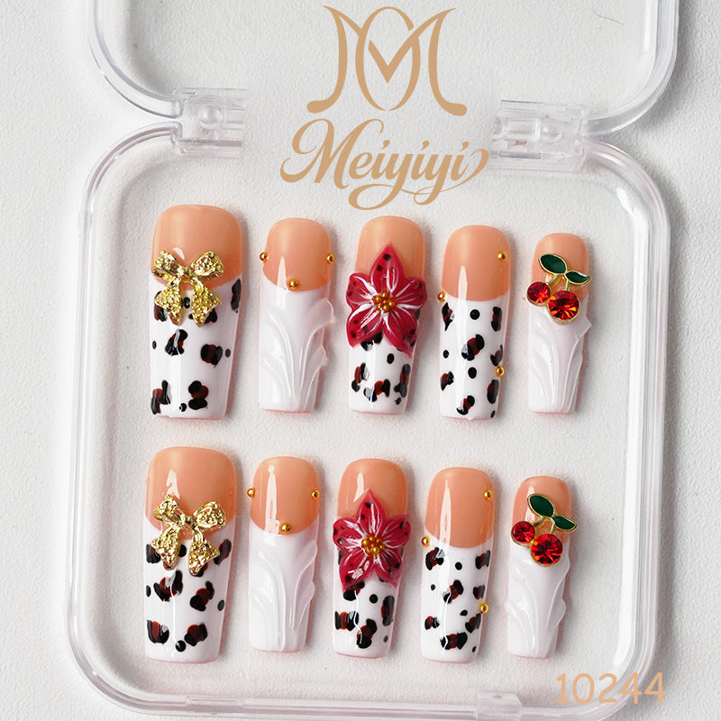 10244-MYY's designer original high-end design customized luxury hand-painted wearable nail art
