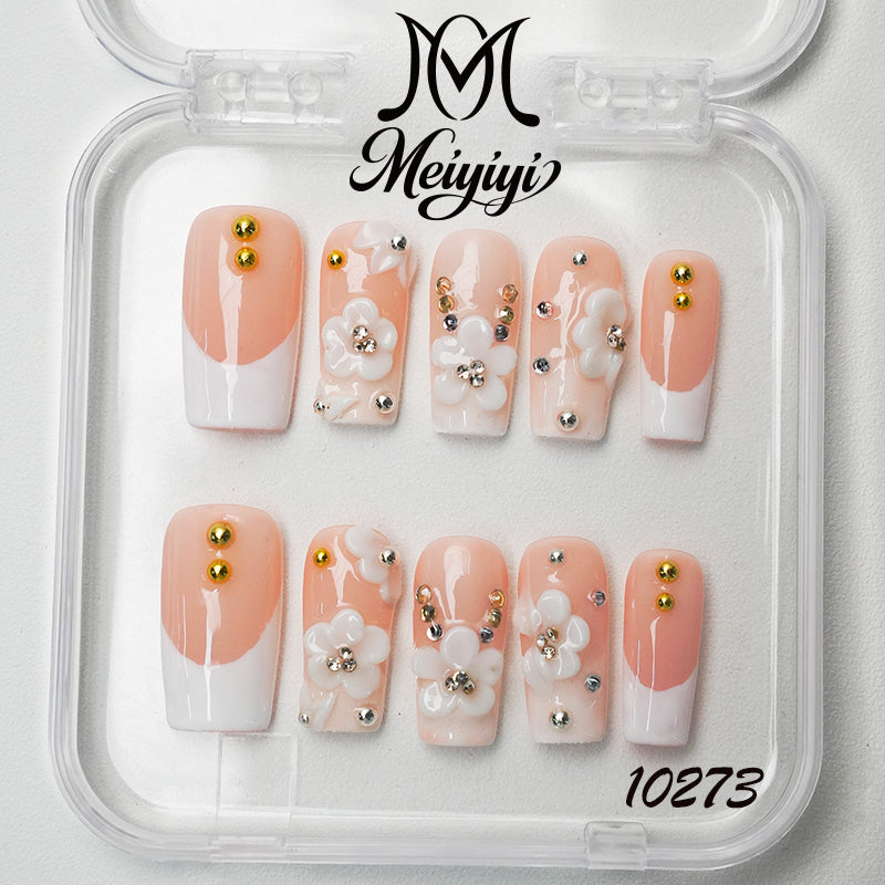 10273-MYY's designer original high-end design customized luxury hand-painted wearable nail art