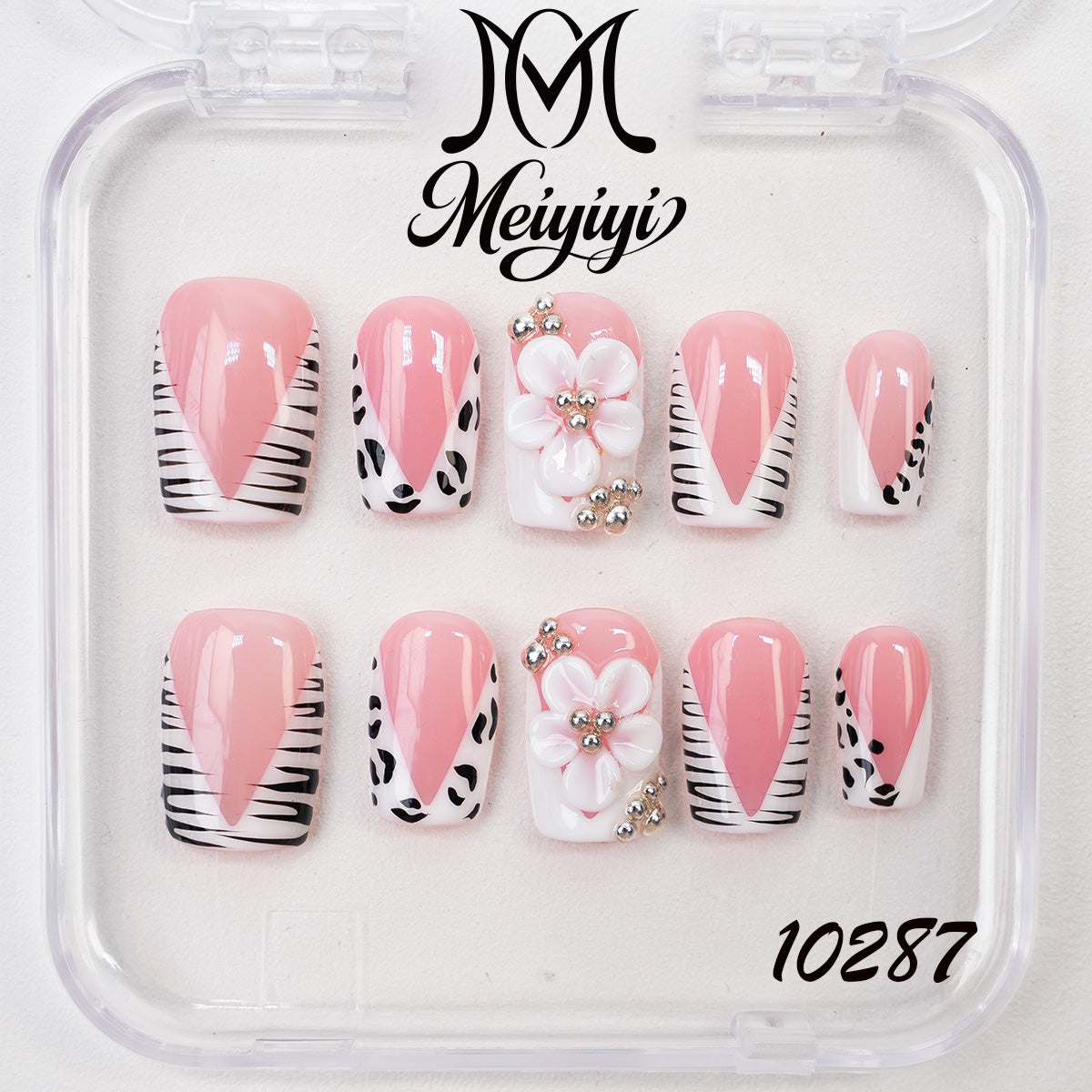 10287-MYY's designer original high-end design customized luxury hand-painted wearable nail art
