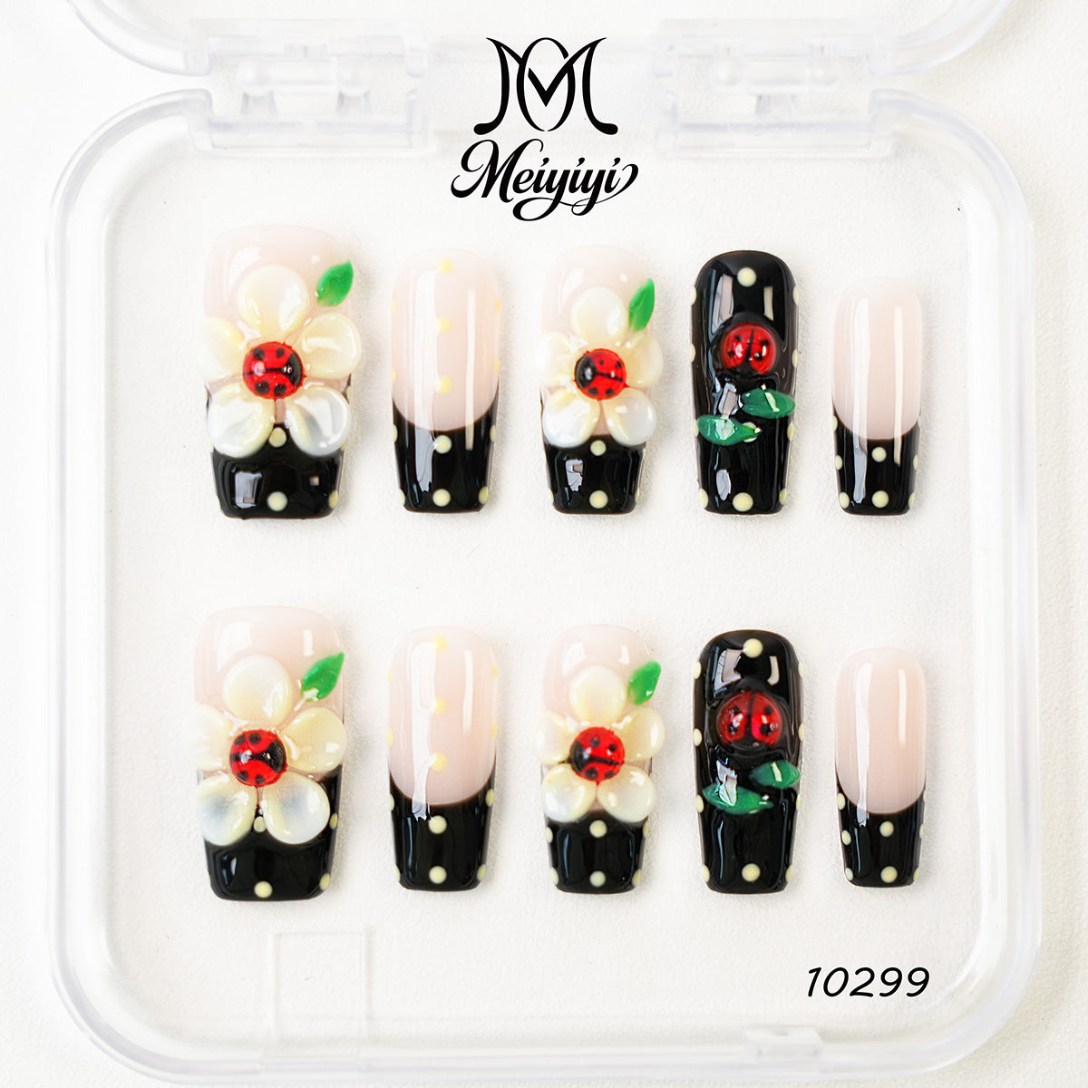 10299-MYY's designer original high-end design customized luxury hand-painted wearable nail art