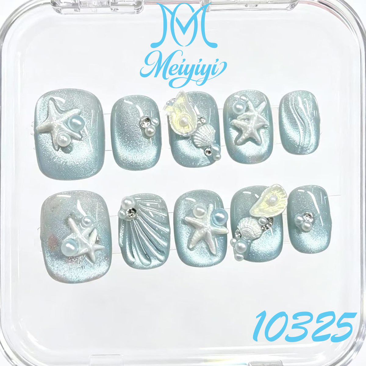 10325-MYY's designer original high-end design customized luxury hand-painted wearable nail art