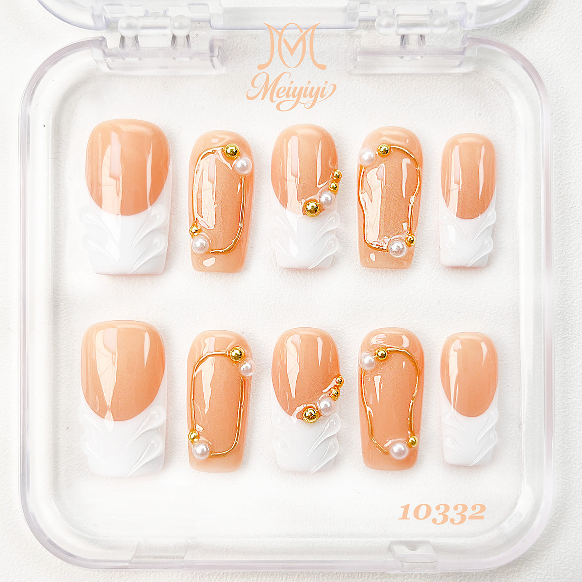 10332-MYY's designer original high-end design customized luxury hand-painted wearable nail art