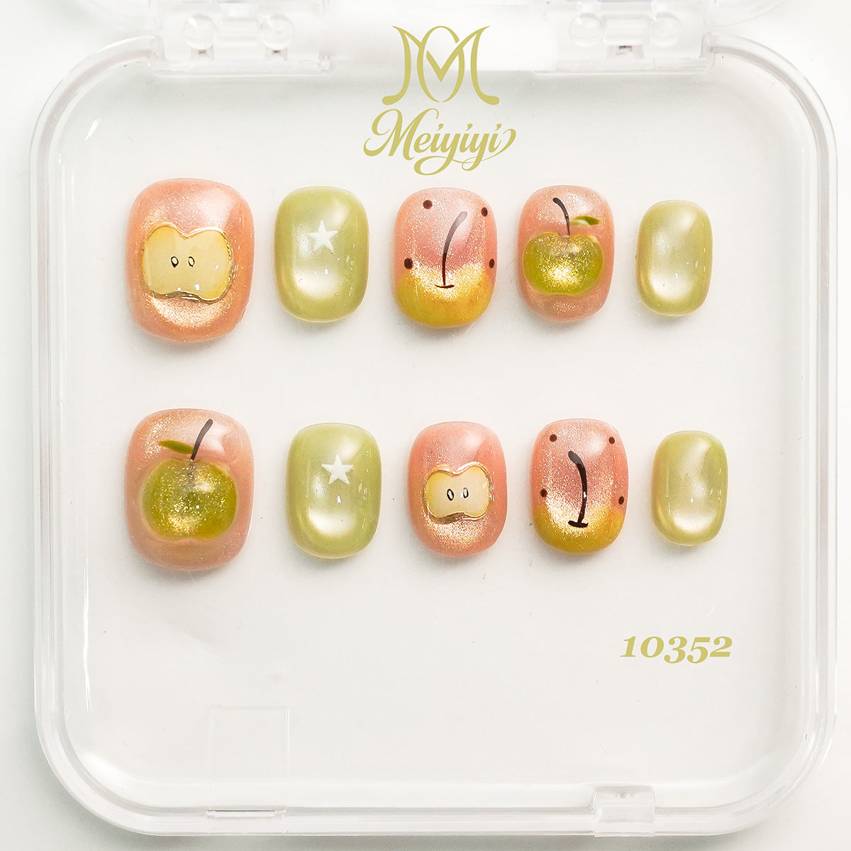 10352-MYY's designer original high-end design customized luxury hand-painted wearable nail art
