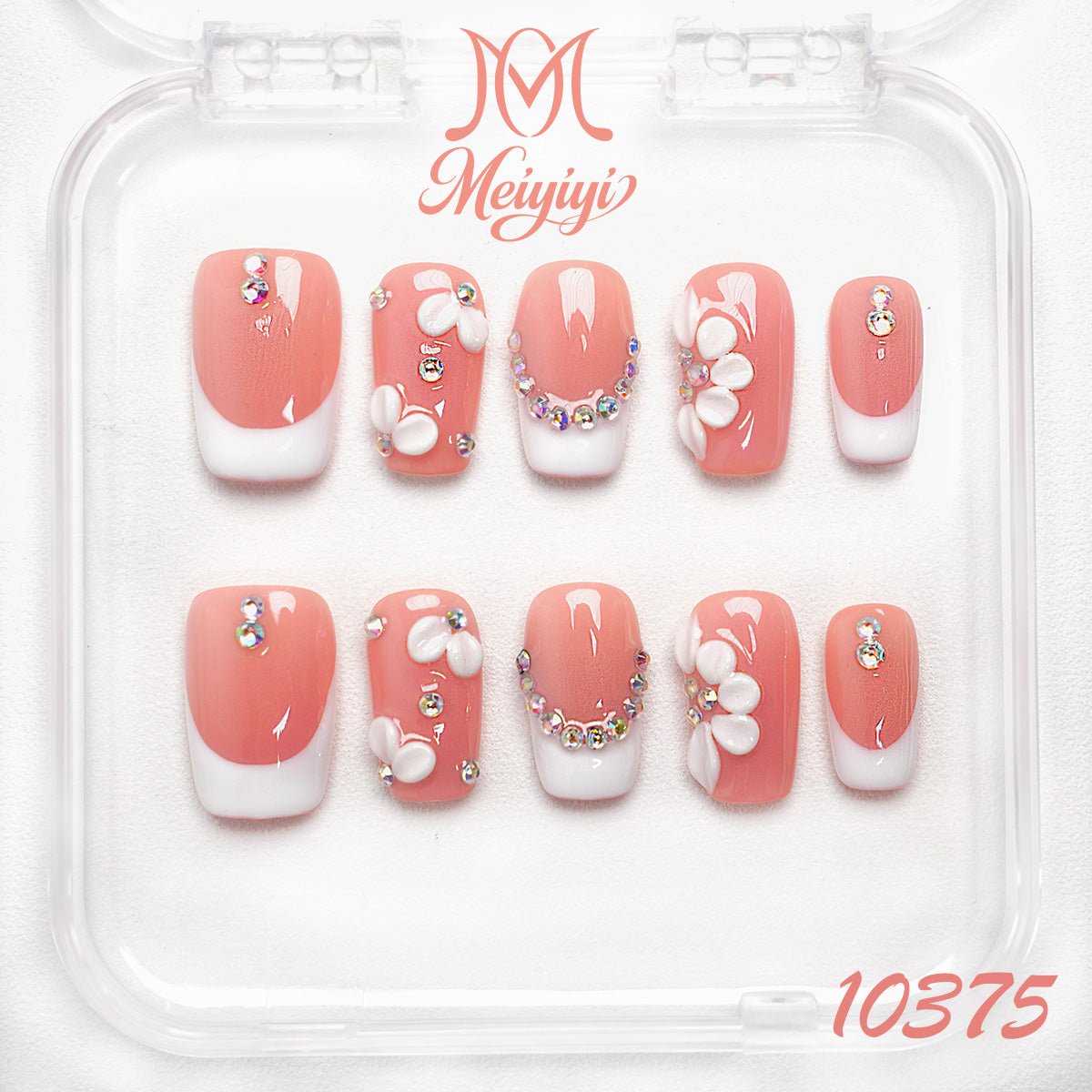 10375-MYY's designer original high-end design customized luxury hand-painted wearable nail art