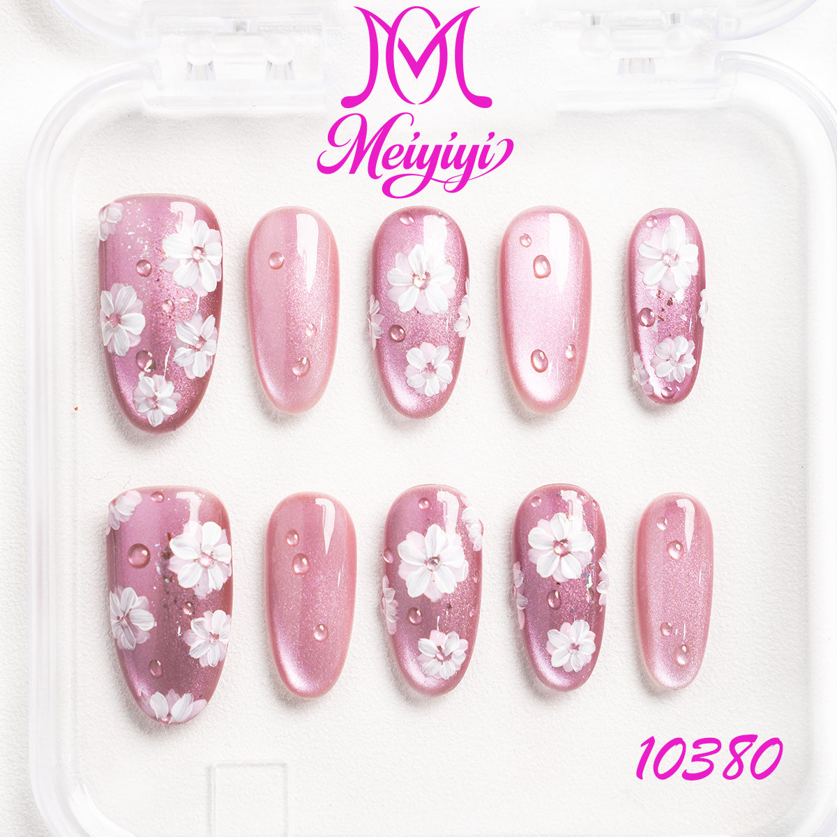 10380-MYY's designer original high-end design customized luxury hand-painted wearable nail art
