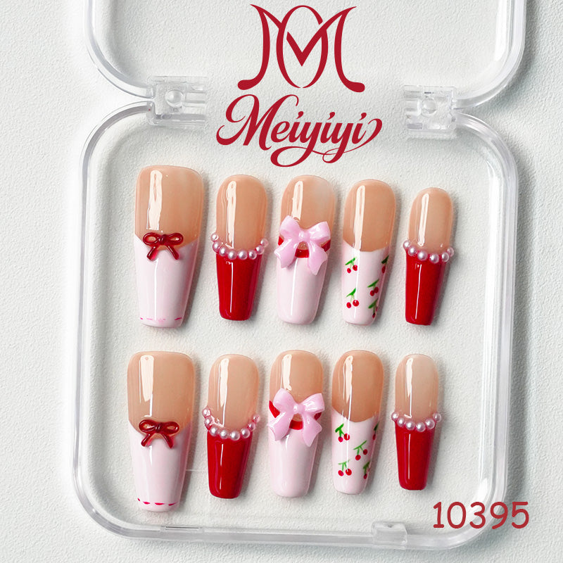 10395-MYY's designer original high-end design customized luxury hand-painted wearable nail art