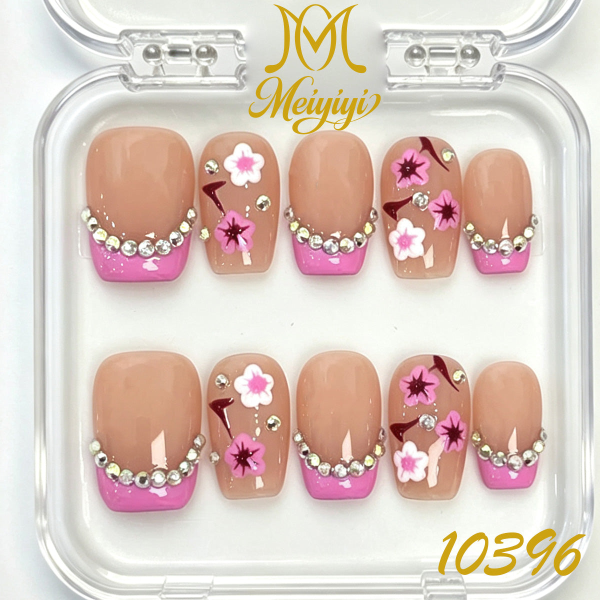10396-MYY's designer original high-end design customized luxury hand-painted wearable nail art