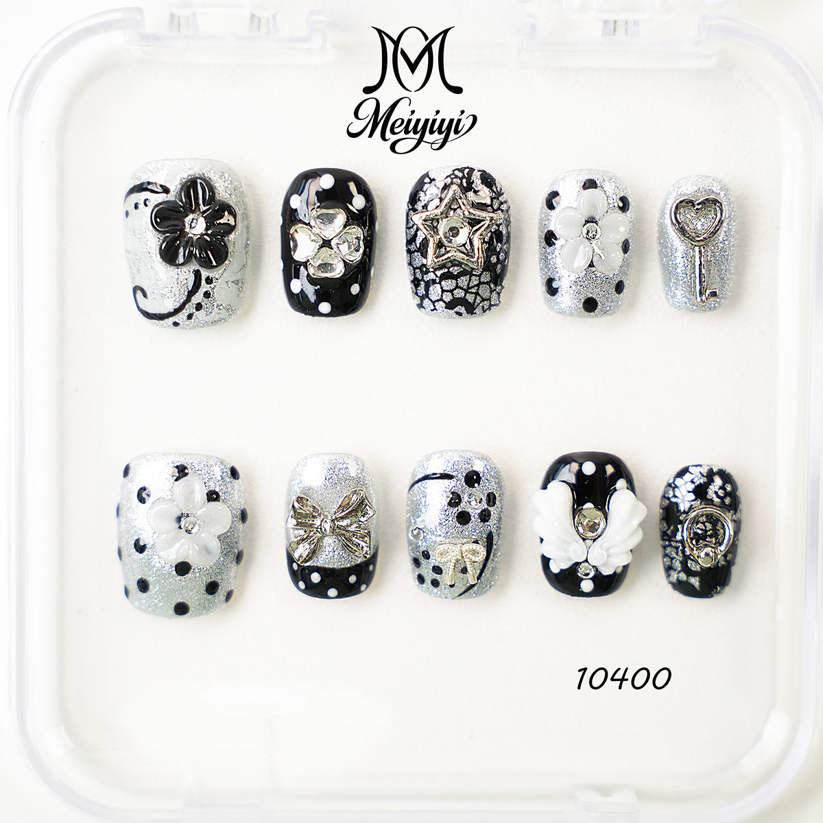 10400-MYY's designer original high-end design customized luxury hand-painted wearable nail art