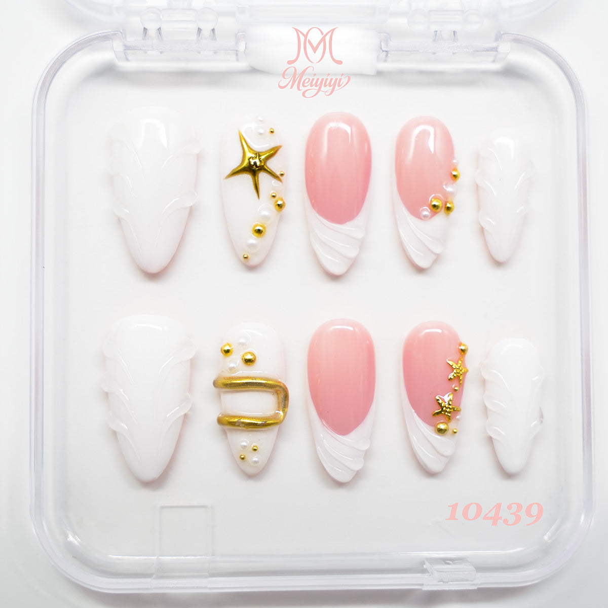 10439-MYY's designer original high-end design customized luxury hand-painted wearable nail art
