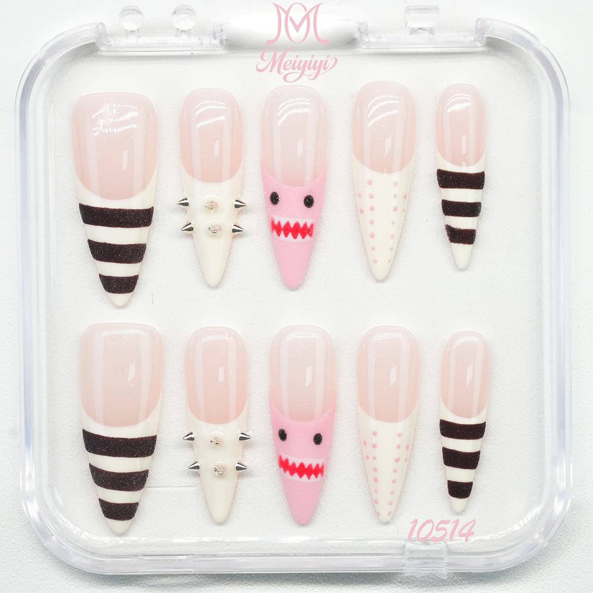 10514-MYY's designer original high-end design customized luxury hand-painted wearable nail art